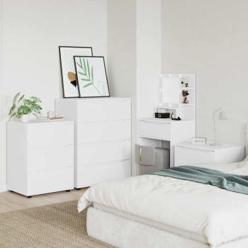 Stauraumschränke 2 pcs Weiß 80 x 48 x 105 cm Holzwerkstoff