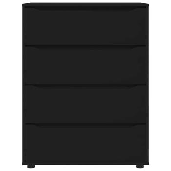 Stauraumschränke 2 pcs Schwarz 80 x 48 x 105 cm Holzwerkstoff