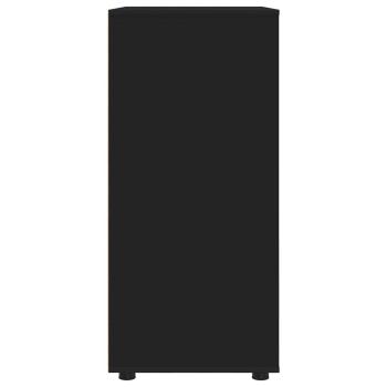 Stauraumschränke 2 pcs Schwarz 80 x 48 x 105 cm Holzwerkstoff