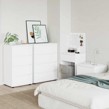 Stauraumschränke 2 pcs Weiß 60 x 48 x 105 cm Holzwerkstoff