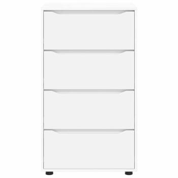 Stauraumschränke 2 pcs Weiß 60 x 48 x 105 cm Holzwerkstoff