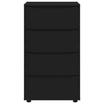 Stauraumschränke 2 pcs Schwarz 60 x 48 x 105 cm Holzwerkstoff