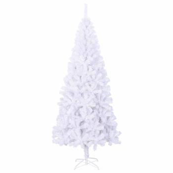 Künstlicher Weihnachtsbaum Weiß 180 cm PVC und Stahl