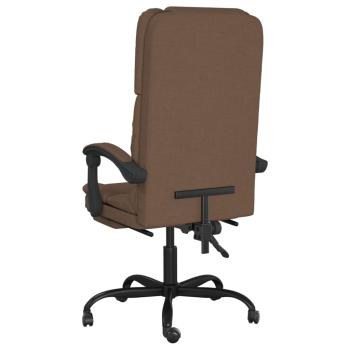 Bürostuhl mit Massagefunktion Braun Stoff