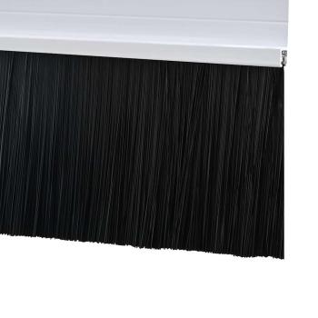 Selbstklebende Türbürstendichtungen 2 pcs Weiß 100 cm