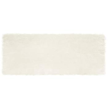 ARDEBO.de - Kunstfell Schaffellteppich Weiß 80 x 200 cm Polyester