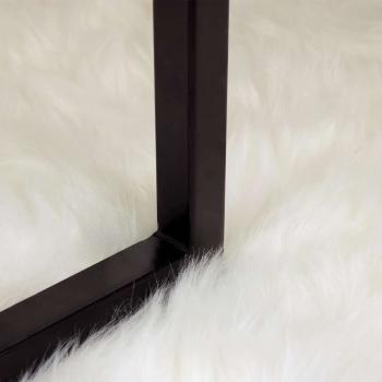 Kunstfell Schaffellteppich Weiß 100 x 200 cm Polyester