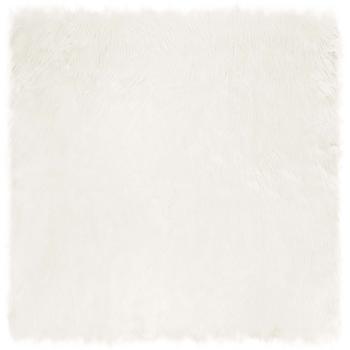 Kunstfell Schaffellteppich Weiß 240 x 240 cm Polyester