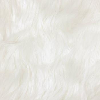 Kunstfell Schaffellteppich Weiß 200 x 200 cm Polyester