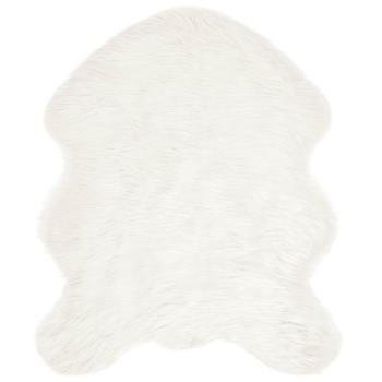 Kunstfell Schaffellteppich Weiß 50 x 80 cm Polyester
