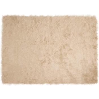 Kunstfell Schaffellteppich Beige 160 x 230 cm Polyester