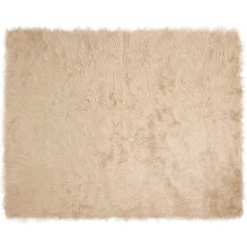 Kunstfell Schaffellteppich Beige 200 x 280 cm Polyester