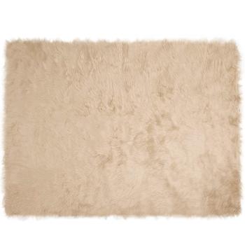 Kunstfell Schaffellteppich Beige 240 x 340 cm Polyester