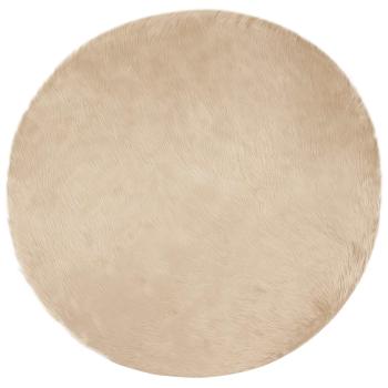 Kunstfell Schaffellteppich Beige 80 x 80 cm Polyester