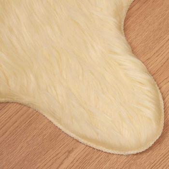 Kunstfell Schaffellteppich Creme 60 x 90 cm Polyester
