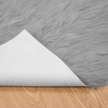 Teppich aus Kunstschaffell TAFALLA Grau 200 x 280 cm Polyester