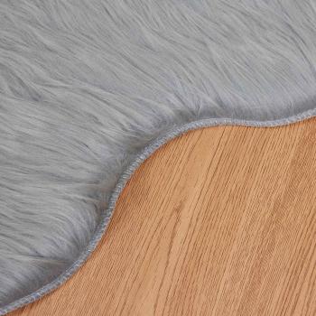 Teppich aus Kunstschaffell TAFALLA Grau 50 x 80 cm Polyester