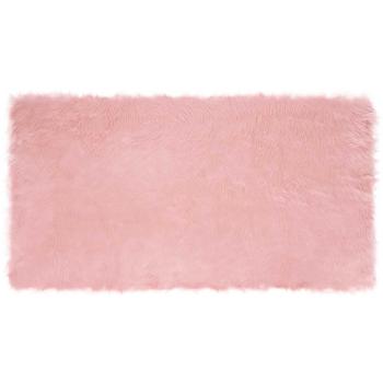 Kunstfell Schaffellteppich Rosa 80 x 150 cm Polyester