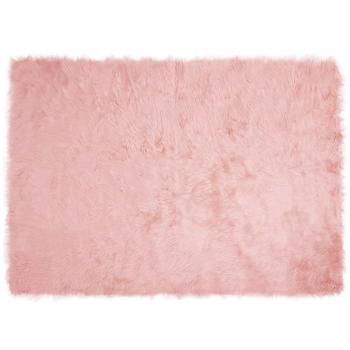 ARDEBO.de - Kunstfell Schaffellteppich Rosa 120 x 170 cm Polyester