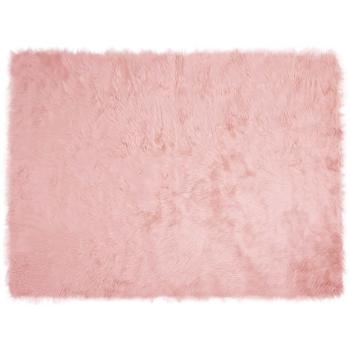 Kunstfell Schaffellteppich Rosa 160 x 230 cm Polyester