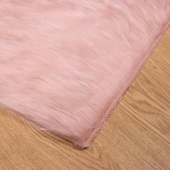 Kunstfell Schaffellteppich Rosa 160 x 230 cm Polyester