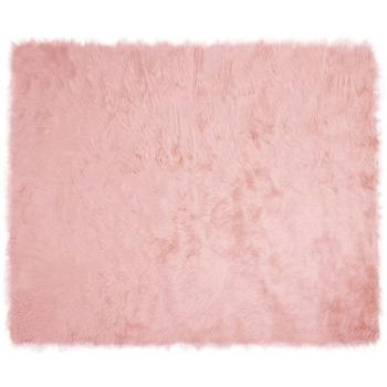 Kunstfell Schaffellteppich Rosa 200 x 280 cm Polyester