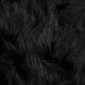 Kunstfell Schaffellteppich Schwarz 80 x 250 cm Polyester