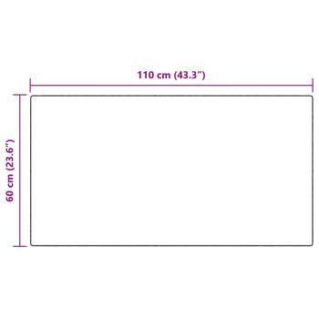 Kunstfell Schaffellteppich Anthrazit 60 x 110 cm Polyester