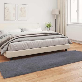 Kunstfell Schaffellteppich Anthrazit 80 x 250 cm Polyester