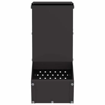 Kaninchenfütterer Schwarz 12,5 x 26 x 28,5 cm