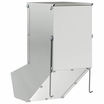 Kaninchenfütterer Silber 12,5 x 26 x 28,5 cm Verzinkter Stahl