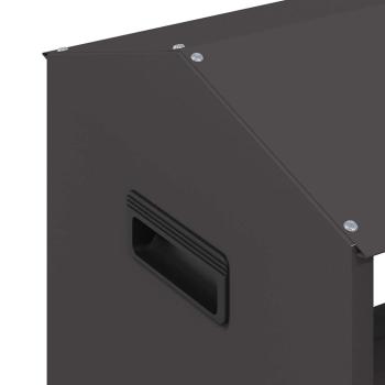 Futtertröge für Nutztiere Schwarz 79 x 35 x 62 cm