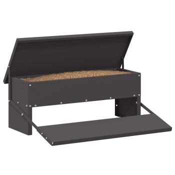 Hühnertretfeeder Schwarz 48,5 x 39,5 x 19 cm