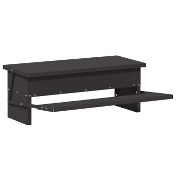 Hühnertretfeeder Schwarz 48,5 x 39,5 x 19 cm