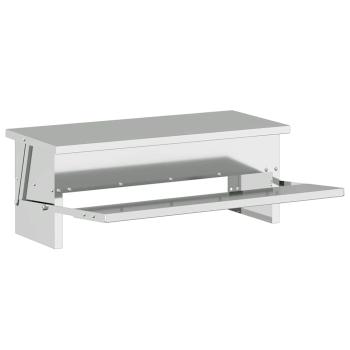 Hühnertretfeeder Silber 48,5 x 39,5 x 19 cm Verzinkter Stahl