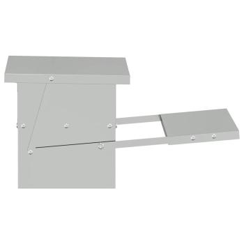 Hühnertretfeeder Silber 48,5 x 39,5 x 19 cm Verzinkter Stahl