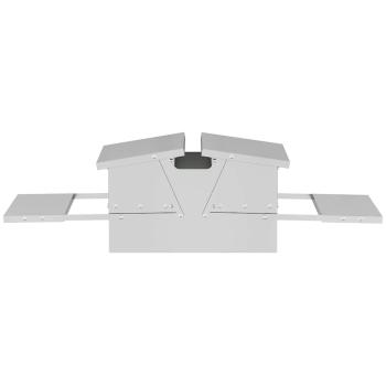 Hühnertretfeeder Silber 75 x 53 x 20,5 cm Verzinkter Stahl