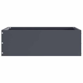 Raseneinfassung 6 pcs Anthrazit 40 x 40 x 13 cm Stahl