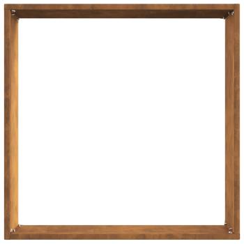 Raseneinfassung 6 pcs Rostig 40 x 40 x 13 cm Wetterfeststahl