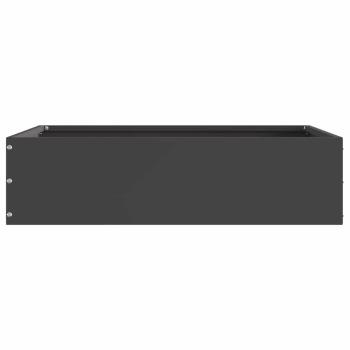 ARDEBO.de - Raseneinfassung Schwarz 50 x 50 x 13 cm Stahl