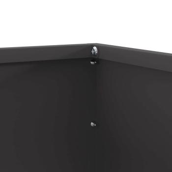 Raseneinfassung Schwarz 50 x 50 x 13 cm Stahl