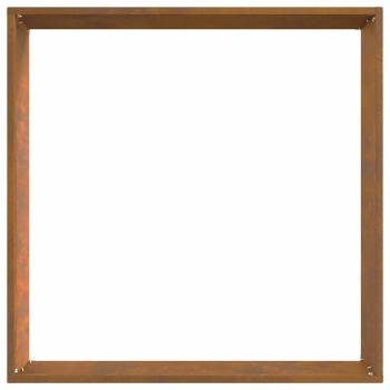 Raseneinfassung 6 pcs Rostig 50 x 50 x 13 cm Wetterfeststahl