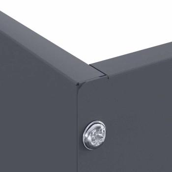 Raseneinfassung 6 pcs Anthrazit 60 x 60 x 13 cm Stahl