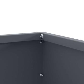 Raseneinfassung 6 pcs Anthrazit 60 x 60 x 13 cm Stahl