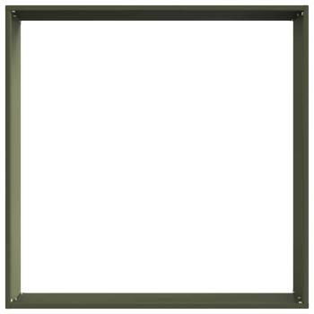Raseneinfassung 6 pcs Olive Grün 60 x 60 x 13 cm Stahl