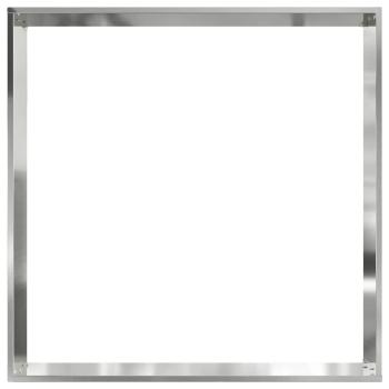 Raseneinfassung Silber 60 x 60 x 13 cm Verzinkter Stahl