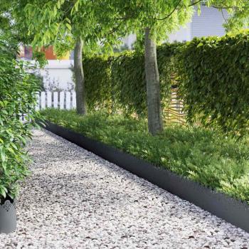 ARDEBO.de - Rasenkanten 20 pcs Anthrazit 103 x 0,05 x 22 cm Stahl