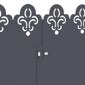 Rasenkanten 20 pcs Anthrazit 103 x 0,05 x 22 cm Stahl