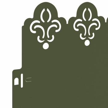 Rasenkanten 30 pcs Olive Grün 103 x 0,05 x 22 cm Stahl