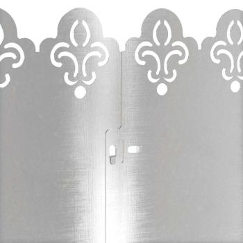 Rasenkanten 20 pcs Silber 103 x 0,05 x 22 cm Edelstahl